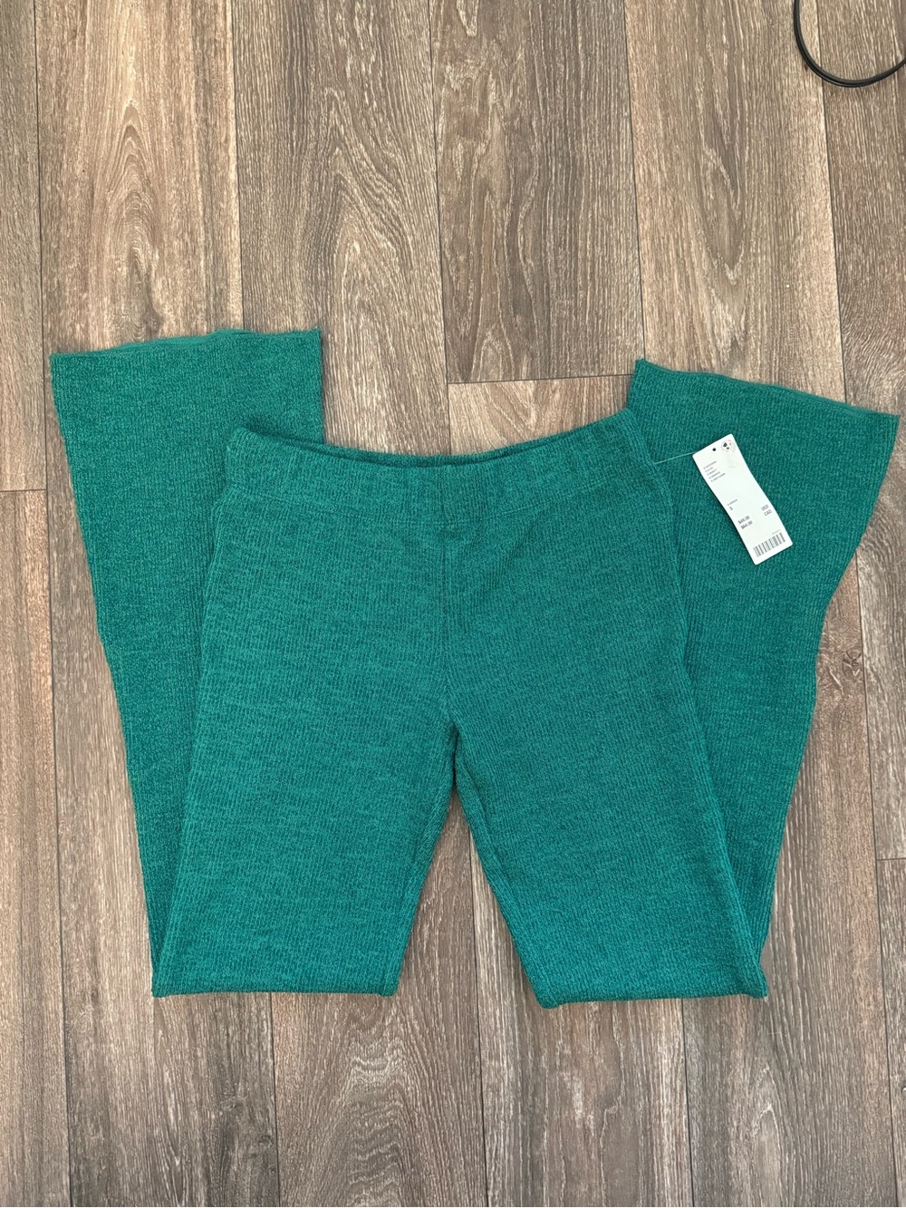 Urban Outfitters Teal Knit Flare Pants